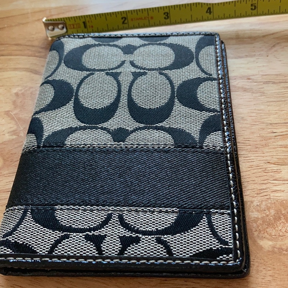 Coach Signature Passport Holder